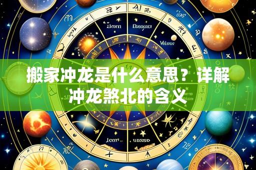 搬家冲龙是什么意思?详解冲龙煞北的含义