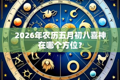 2026年农历五月初八喜神在哪个方位?