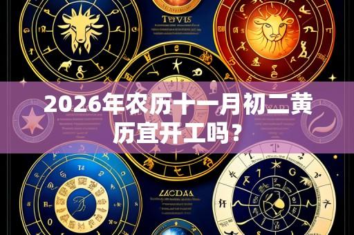 2026年农历十一月初二黄历宜开工吗?