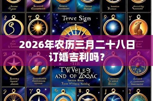 2026年农历三月二十八日订婚吉利吗？