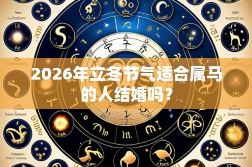 2026年立冬节气适合属马的人结婚吗?