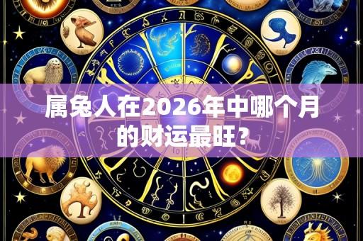 属兔人在2026年中哪个月的财运最旺?