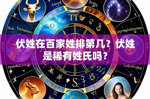 伏姓在百家姓排第几？伏姓是稀有姓氏吗？