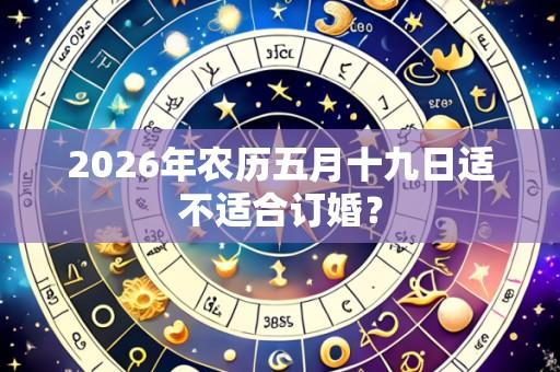 2026年农历五月十九日适不适合订婚?