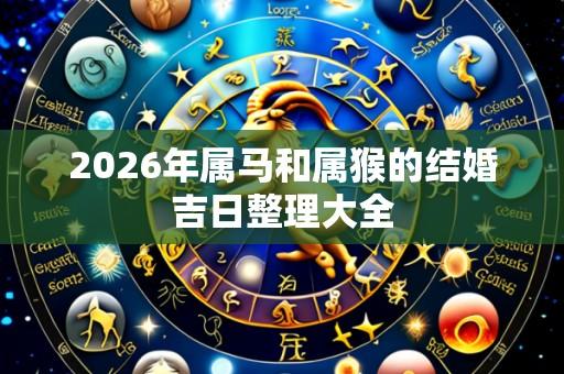 2026年属马和属猴的结婚吉日整理大全