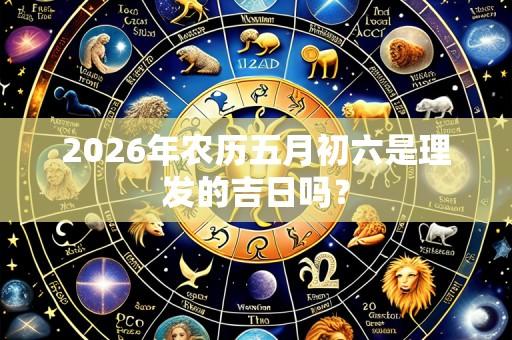 2026年农历五月初六是理发的吉日吗？