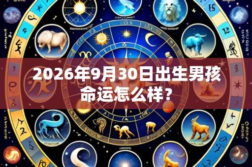 2026年9月30日出生男孩命运怎么样?