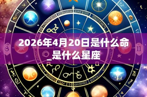 2026年4月20日是什么命_是什么星座