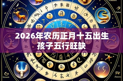 2026年农历正月十五出生孩子五行旺缺