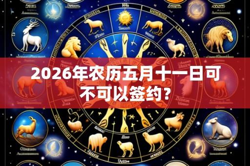 2026年农历五月十一日可不可以签约？