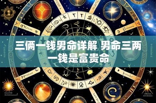 三俩一钱男命详解 男命三两一钱是富贵命