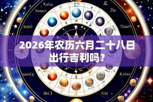 2026年农历六月二十八日出行吉利吗？