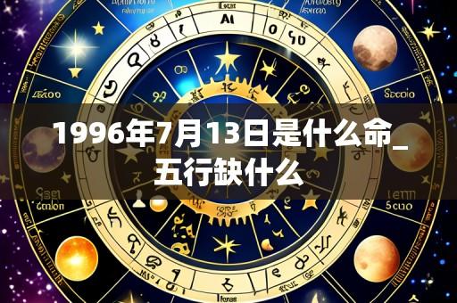 1996年7月13日是什么命_五行缺什么