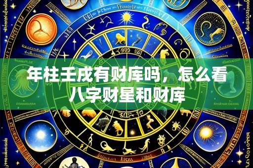 年柱壬戌有财库吗，怎么看八字财星和财库