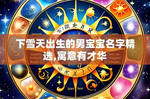下雪天出生的男宝宝名字精选,寓意有才华