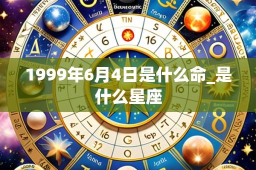 1999年6月4日是什么命_是什么星座