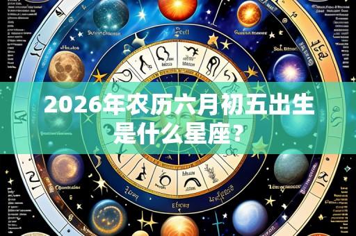 2026年农历六月初五出生是什么星座？