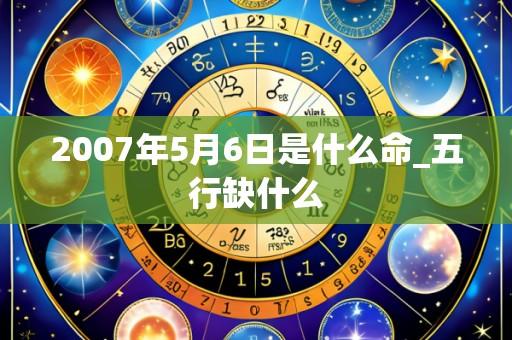 2007年5月6日是什么命_五行缺什么
