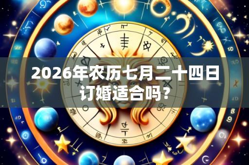 2026年农历七月二十四日订婚适合吗?
