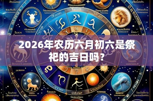 2026年农历六月初六是祭祀的吉日吗？