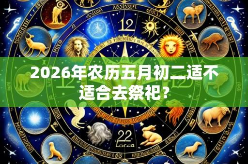 2026年农历五月初二适不适合去祭祀?
