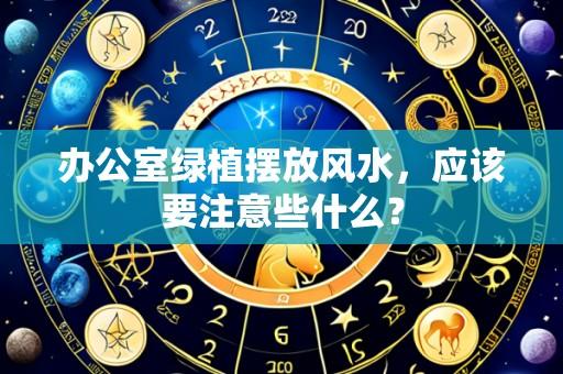 办公室绿植摆放风水,应该要注意些什么?