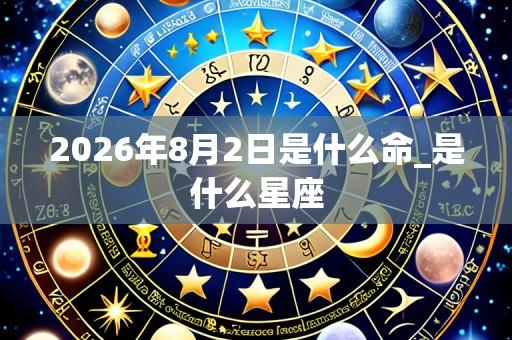 2026年8月2日是什么命_是什么星座