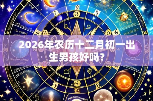 2026年农历十二月初一出生男孩好吗？