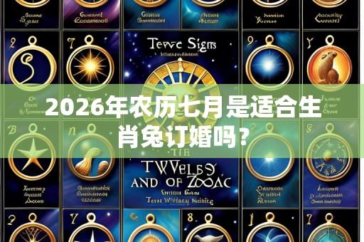 2026年农历七月是适合生肖兔订婚吗?