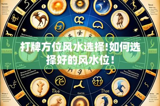 打牌方位风水选择!如何选择好的风水位!