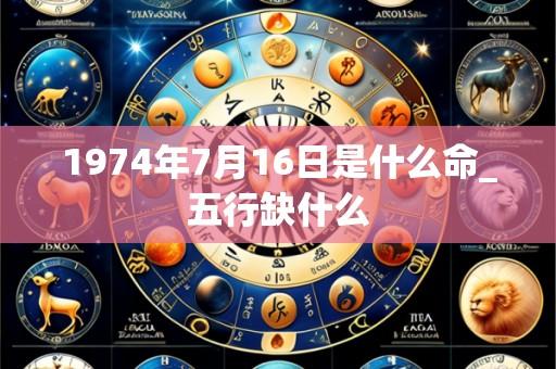 1974年7月16日是什么命_五行缺什么