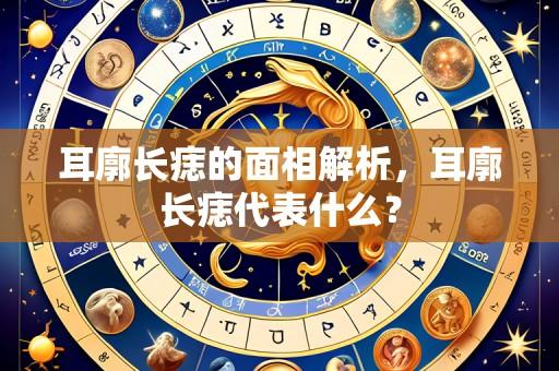 耳廓长痣的面相解析,耳廓长痣代表什么?