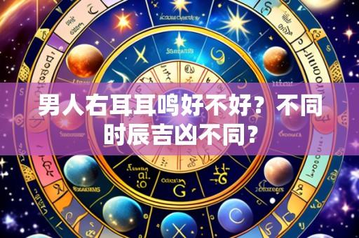 男人右耳耳鸣好不好?不同时辰吉凶不同?