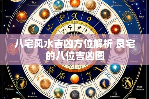 八宅风水吉凶方位解析 艮宅的八位吉凶图