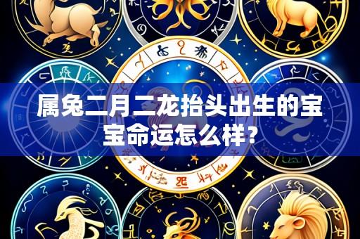 属兔二月二龙抬头出生的宝宝命运怎么样?