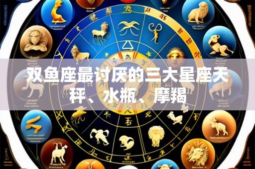 双鱼座最讨厌的三大星座天秤、水瓶、摩羯