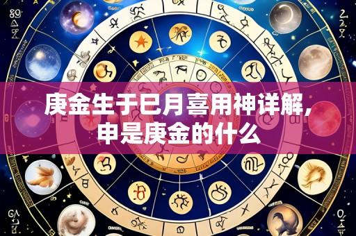 庚金生于巳月喜用神详解,申是庚金的什么