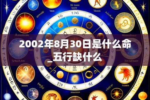 2002年8月30日是什么命_五行缺什么