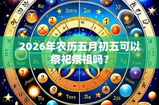 2026年农历五月初五可以祭祀祭祖吗?
