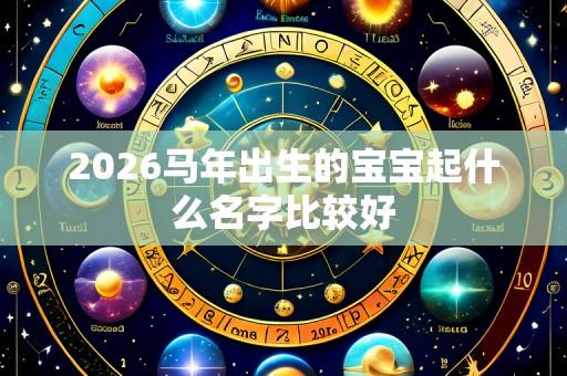2026马年出生的宝宝起什么名字比较好