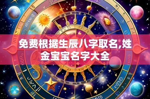 免费根据生辰八字取名,姓金宝宝名字大全