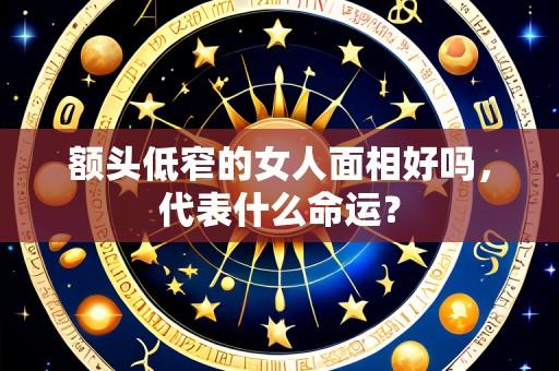 额头低窄的女人面相好吗，代表什么命运？