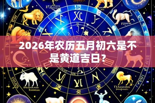 2026年农历五月初六是不是黄道吉日？