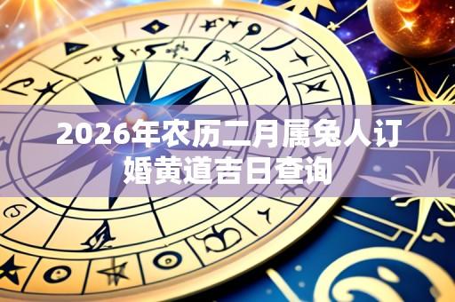 2026年农历二月属兔人订婚黄道吉日查询