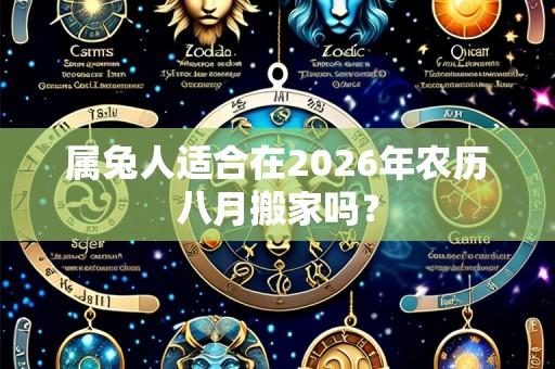 属兔人适合在2026年农历八月搬家吗？