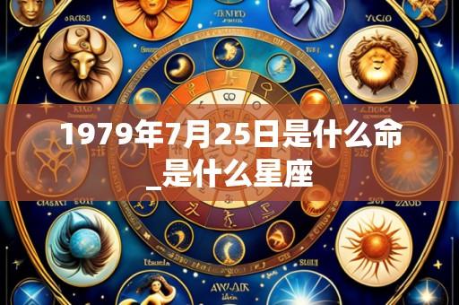 1979年7月25日是什么命_是什么星座