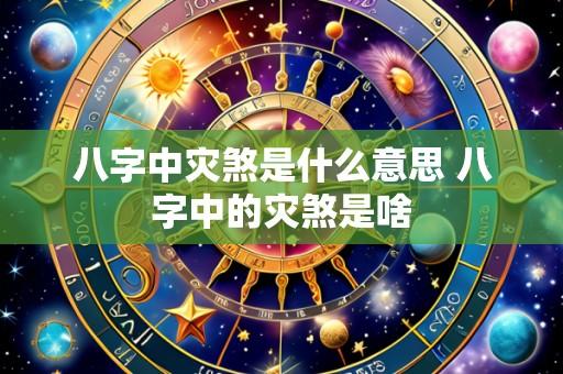 八字中灾煞是什么意思 八字中的灾煞是啥