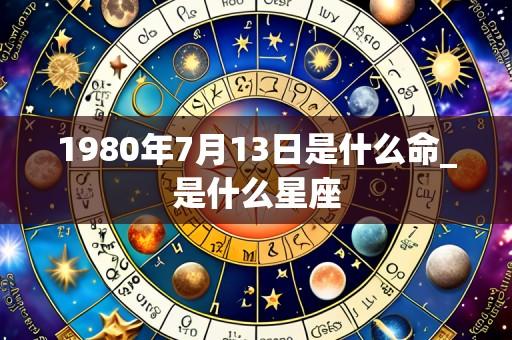 1980年7月13日是什么命_是什么星座