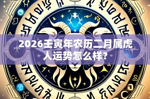 2026壬寅年农历二月属虎人运势怎么样?