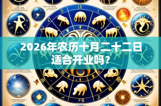 2026年农历十月二十二日适合开业吗?